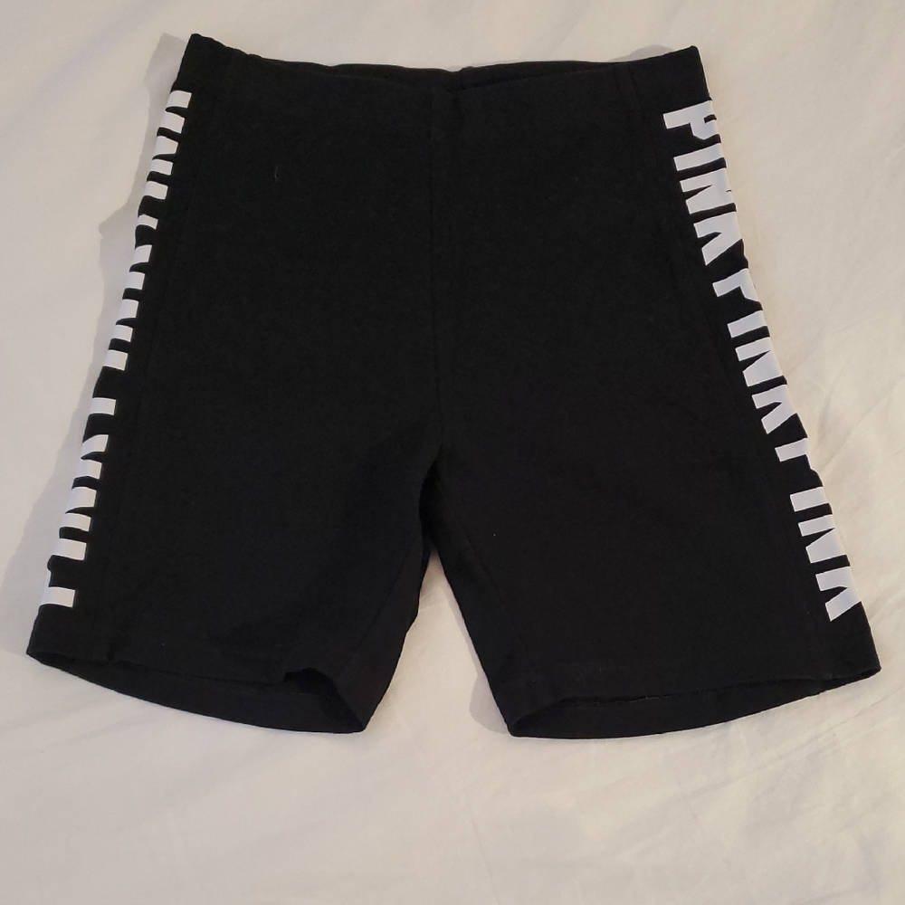Like NEW! PINK Victoria's Secret Black Athletic Shorts